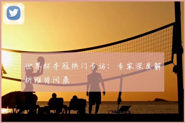 世界杯夺冠热门专访：专家深度解析谁将问鼎