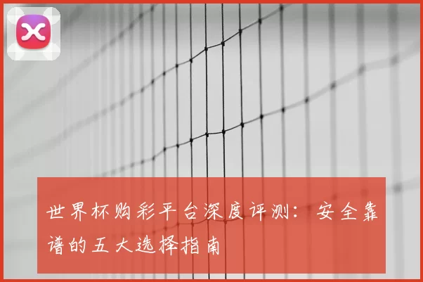 世界杯购彩平台深度评测：安全靠谱的五大选择指南